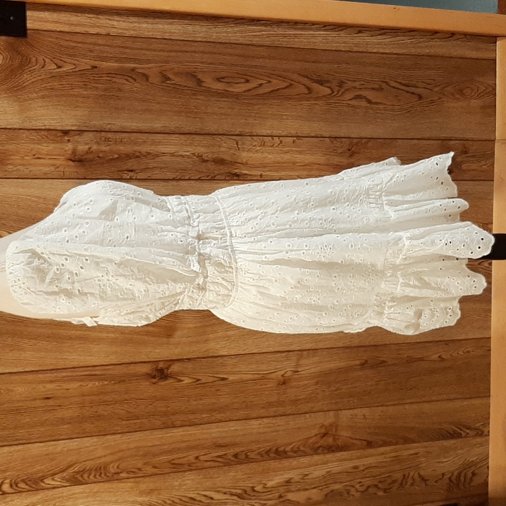 🥀NWT 143 Story by Line Up White Eyelet Dress (L)🥀 - Picture 6 of 10